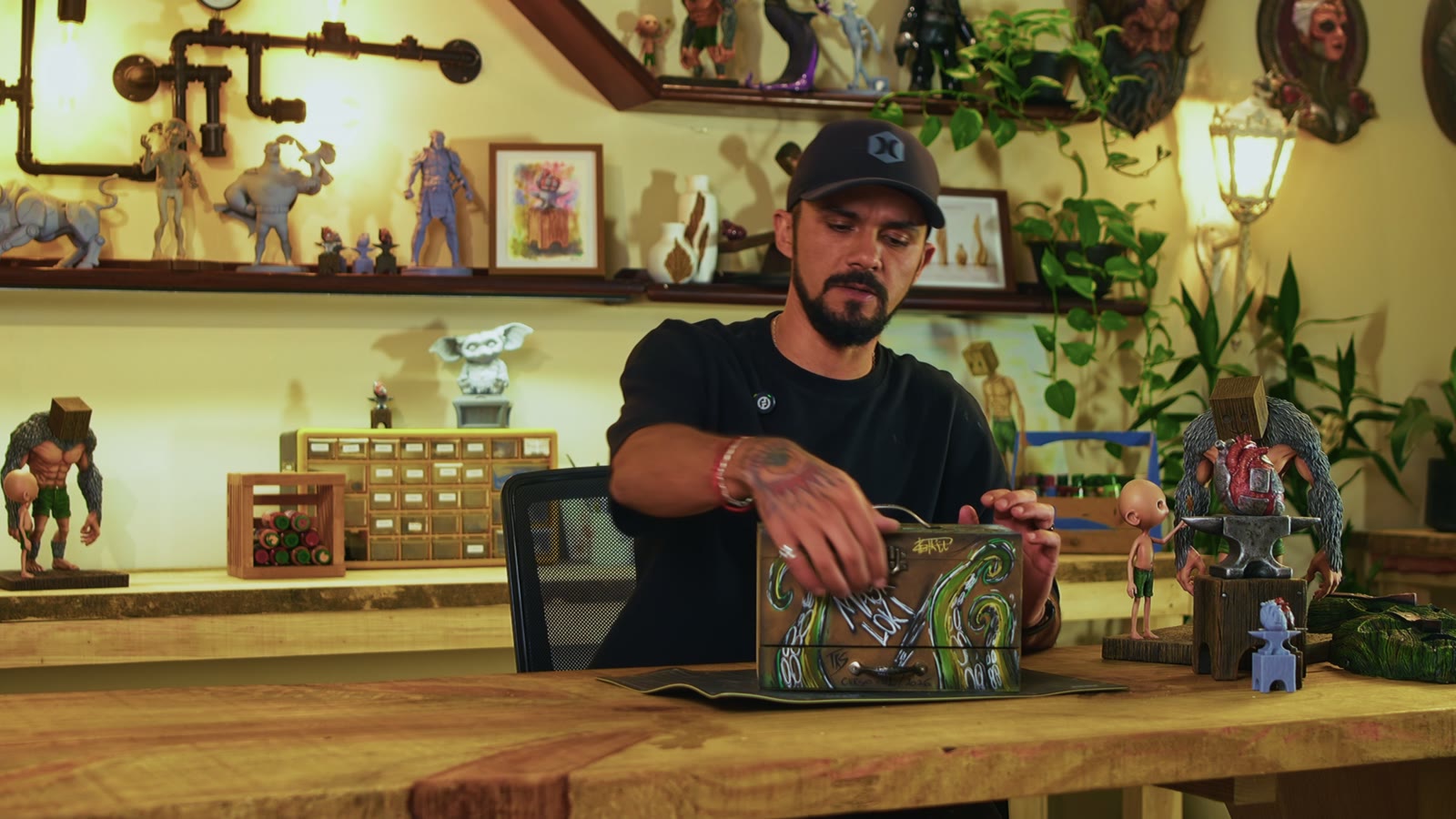 Kit The Mask na caixa personalizada Kraken